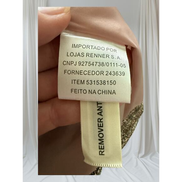 A Collection Women’s Metallic Tweed Jacket Blazer Embellished Size 44 (14) - Picture 10 of 10